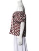 Philosophy di Lorenzo Serafini Printed Off-The-Shoulder Top