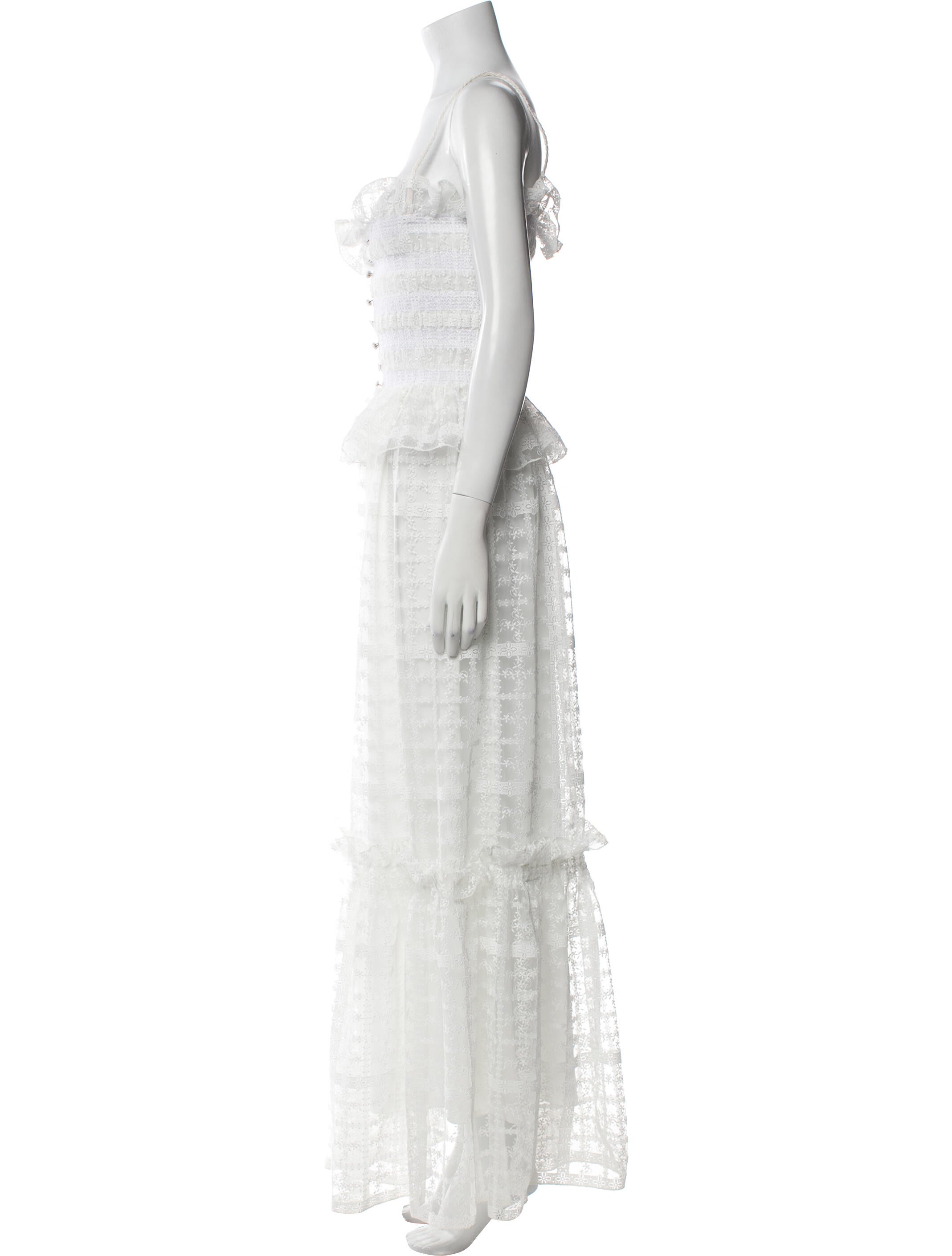 Philosophy di Lorenzo Serafini Square Neckline Long Dress w/ Tags