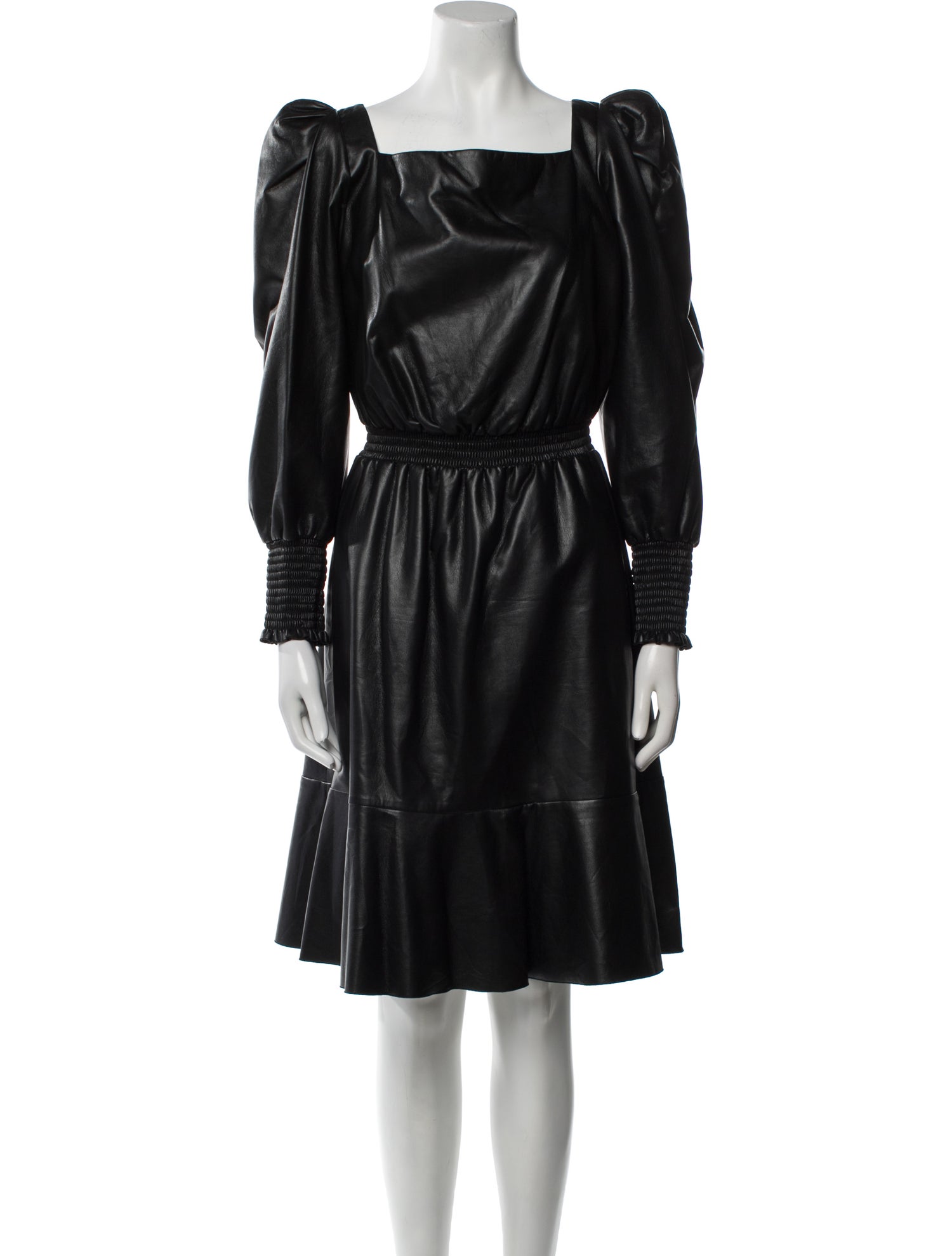 Philosophy di Lorenzo Serafini Square Neckline Knee-Length Dress