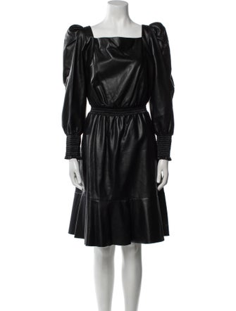 Philosophy di Lorenzo Serafini Square Neckline Knee-Length Dress