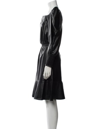 Philosophy di Lorenzo Serafini Square Neckline Knee-Length Dress