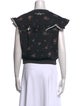 Philosophy di Lorenzo Serafini Floral Print Crew Neck Crop Top