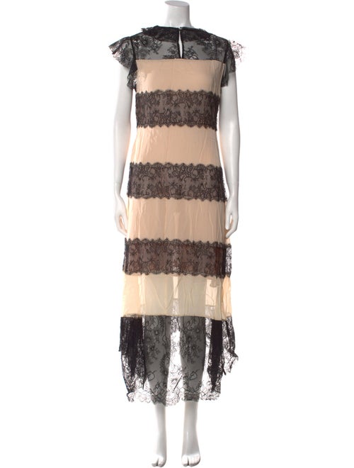 Philosophy di Lorenzo Serafini Silk Midi Length Dress