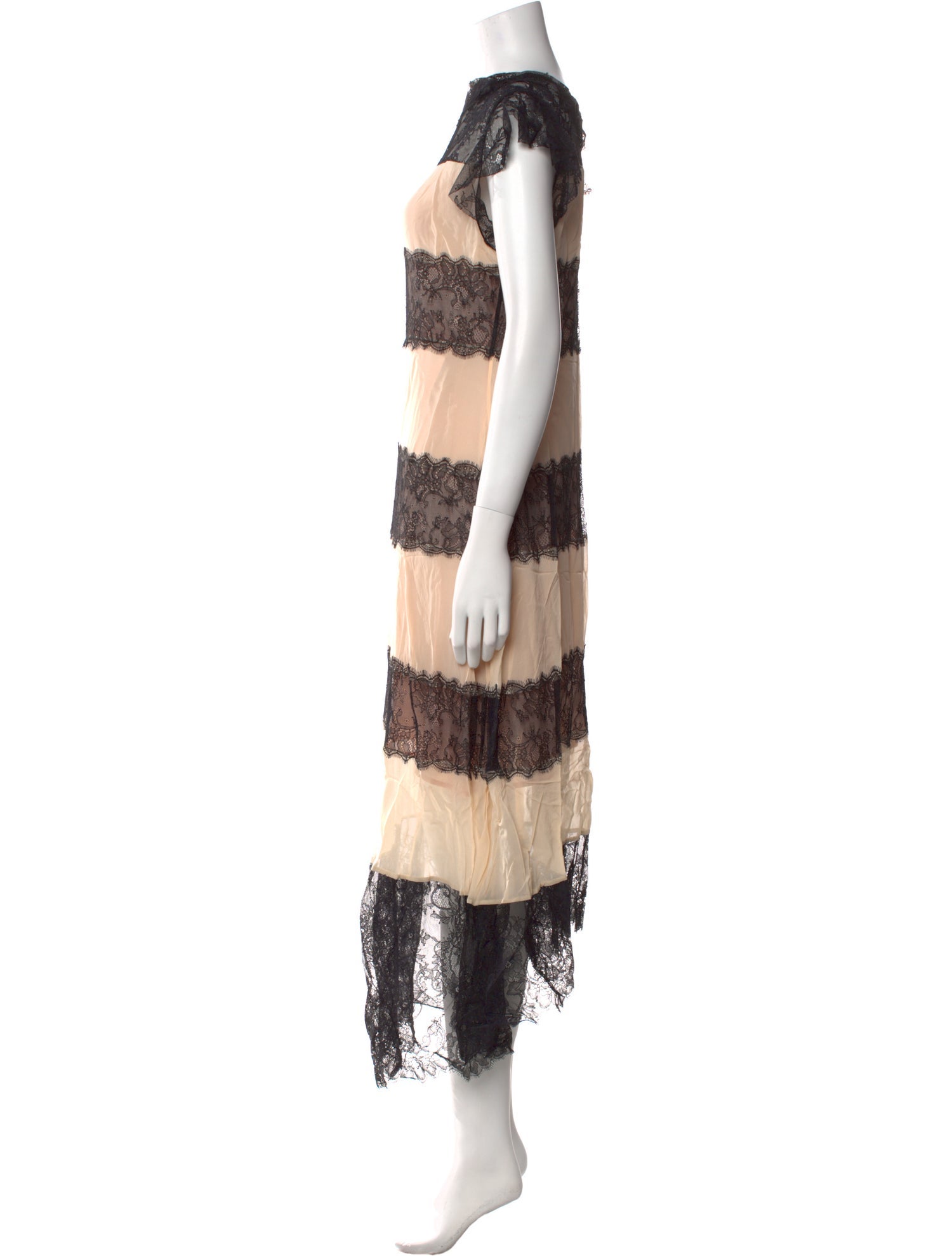 Philosophy di Lorenzo Serafini Silk Midi Length Dress