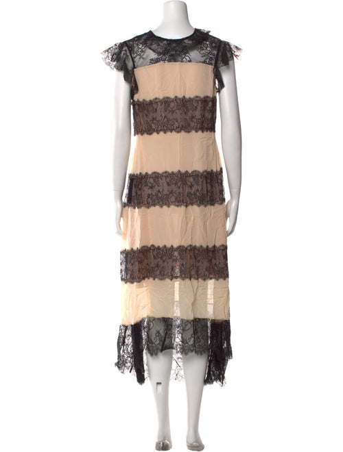 Philosophy di Lorenzo Serafini Silk Midi Length Dress