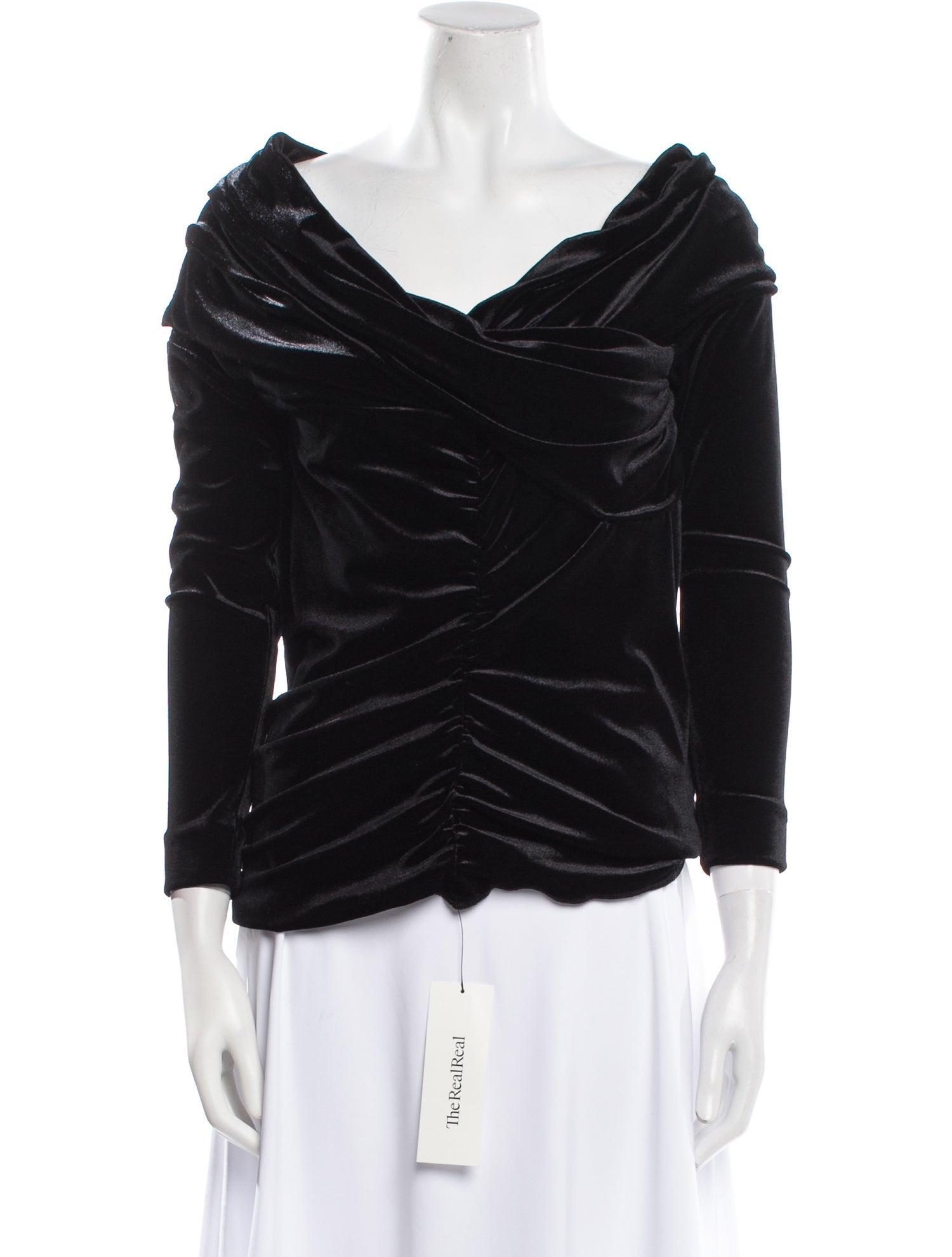 Philosophy di Lorenzo Serafini Cowl Neck Three-Quarter Sleeve Top