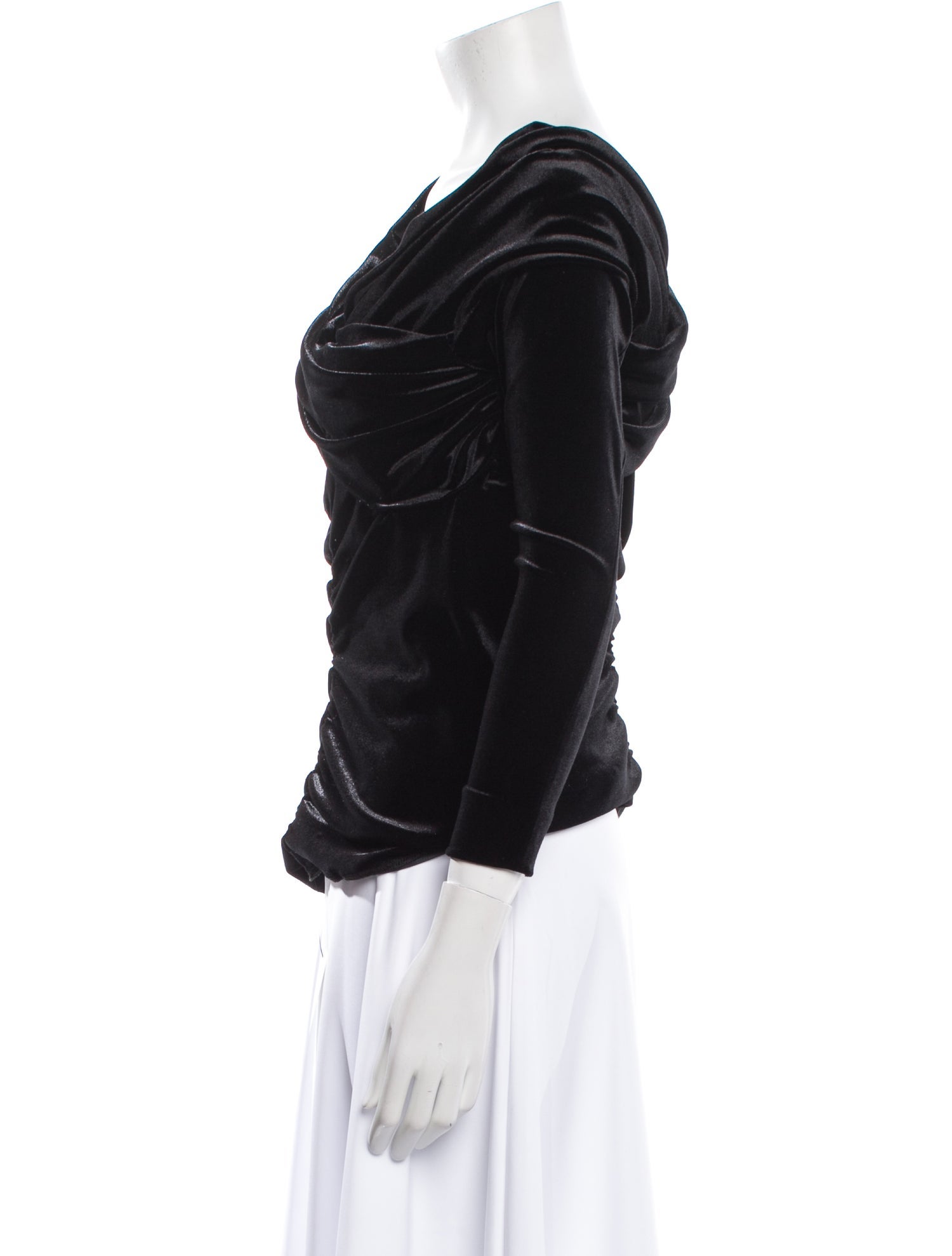 Philosophy di Lorenzo Serafini Cowl Neck Three-Quarter Sleeve Top