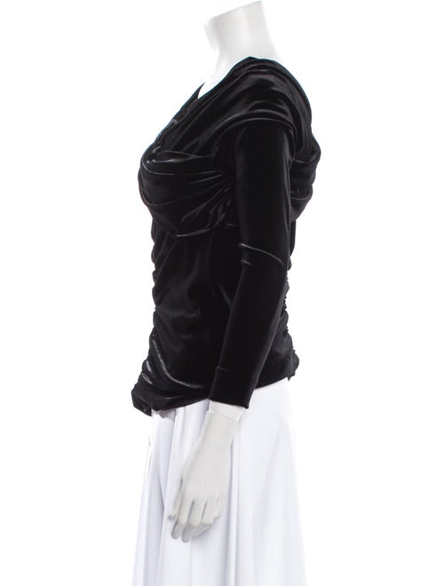 Philosophy di Lorenzo Serafini Cowl Neck Three-Quarter Sleeve Top