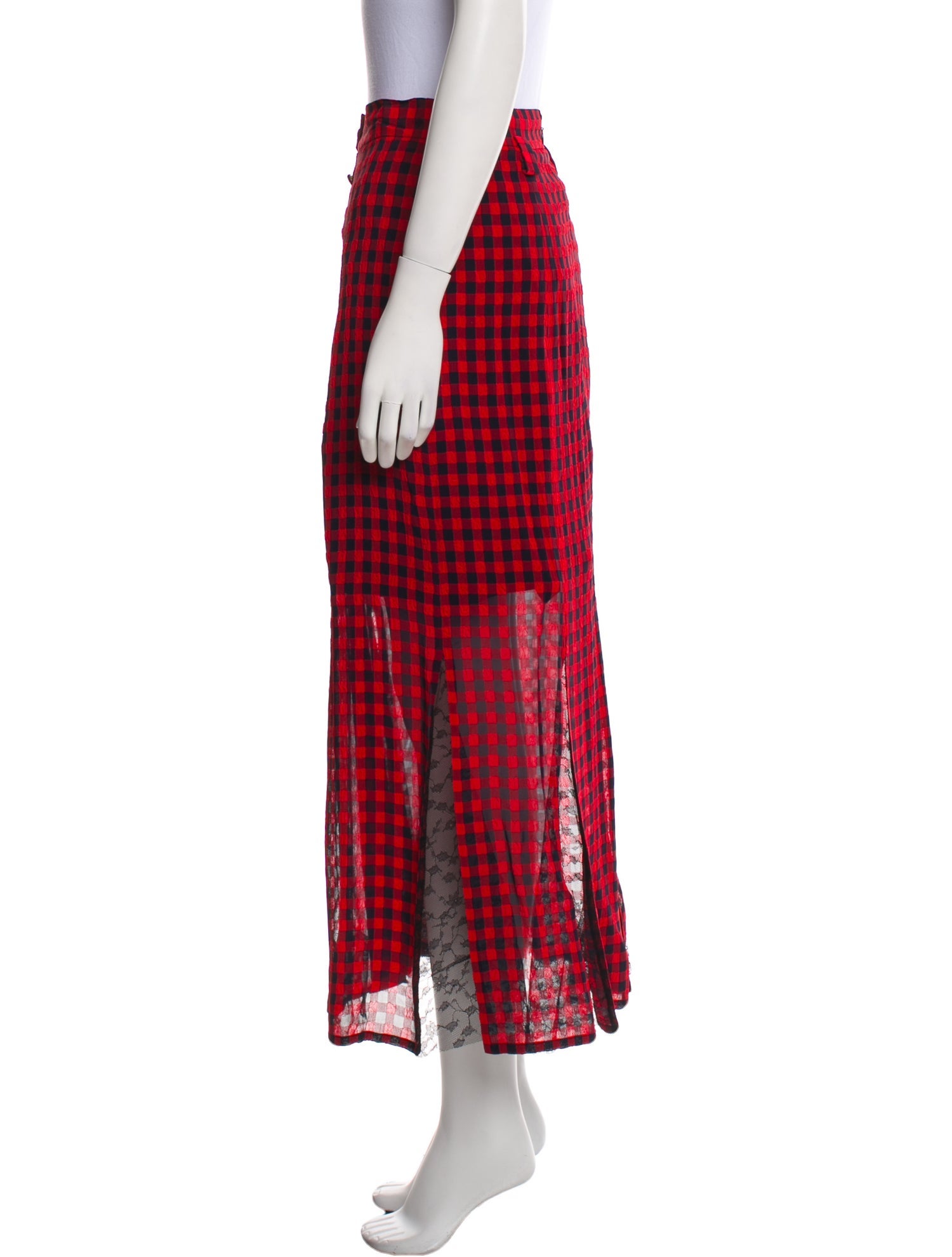 Philosophy di Lorenzo Serafini Plaid Print Midi Length Skirt w/ Tags