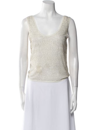 Philosophy di Lorenzo Serafini Scoop Neck Sleeveless Crop Top