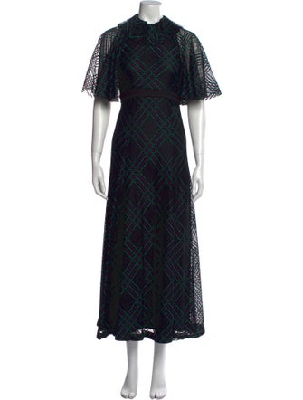 Philosophy di Lorenzo Serafini Plaid Print Long Dress