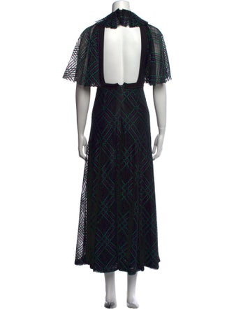 Philosophy di Lorenzo Serafini Plaid Print Long Dress