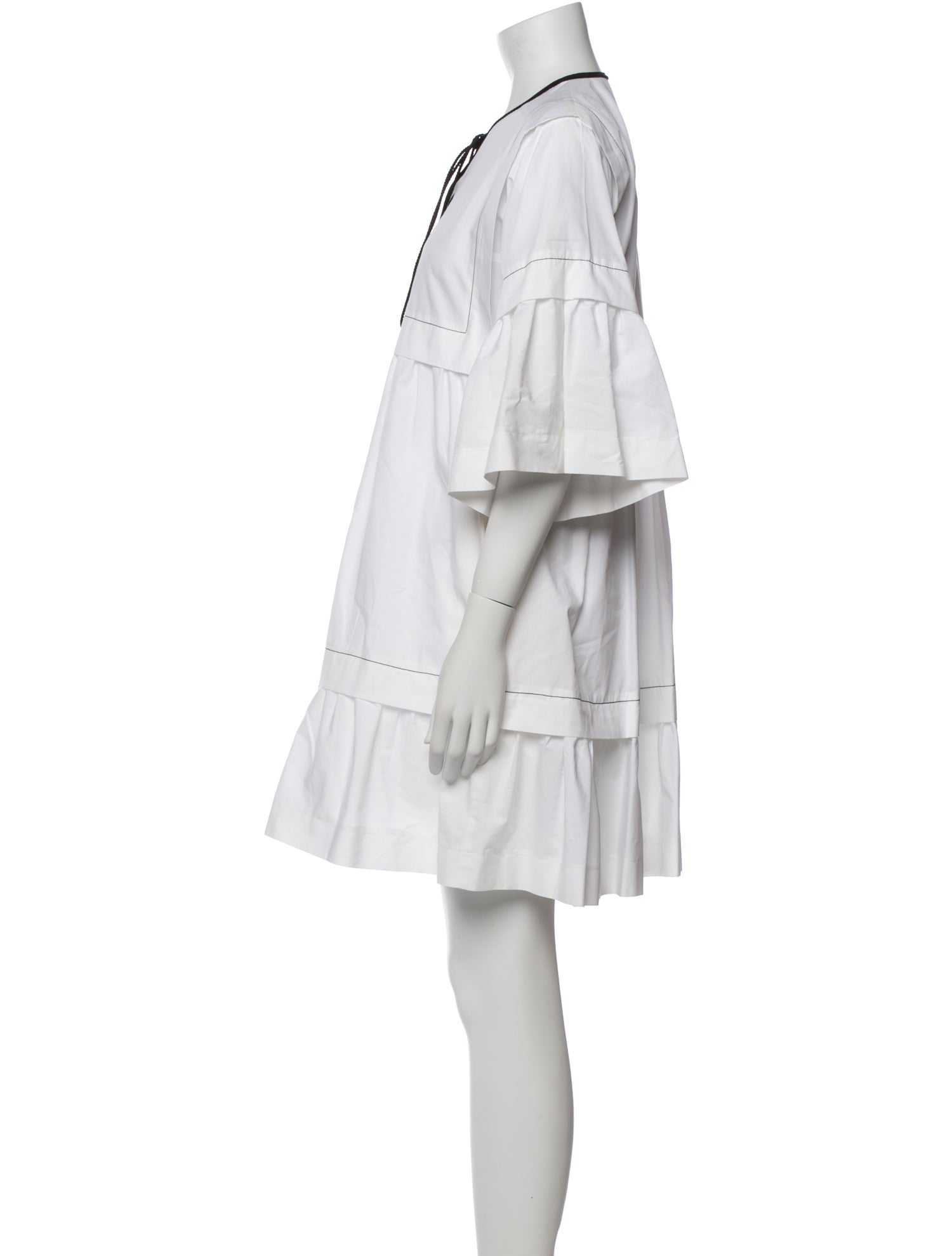 Philosophy di Lorenzo Serafini Tie Neck Mini Dress