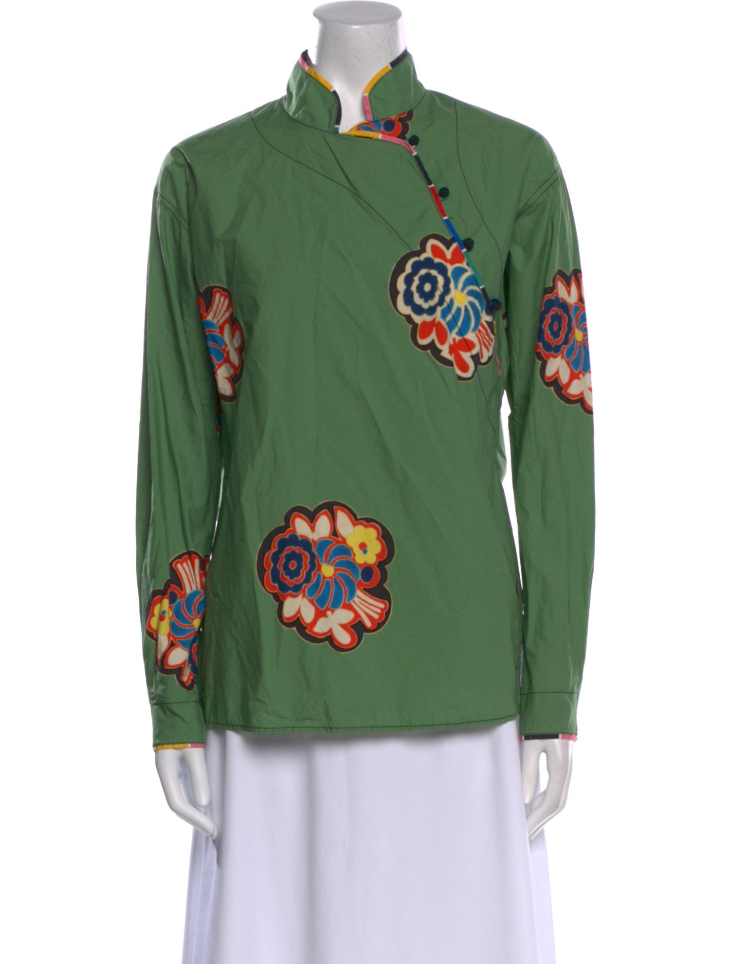 Philosophy di Lorenzo Serafini Floral Print Mock Neck Sweatshirt