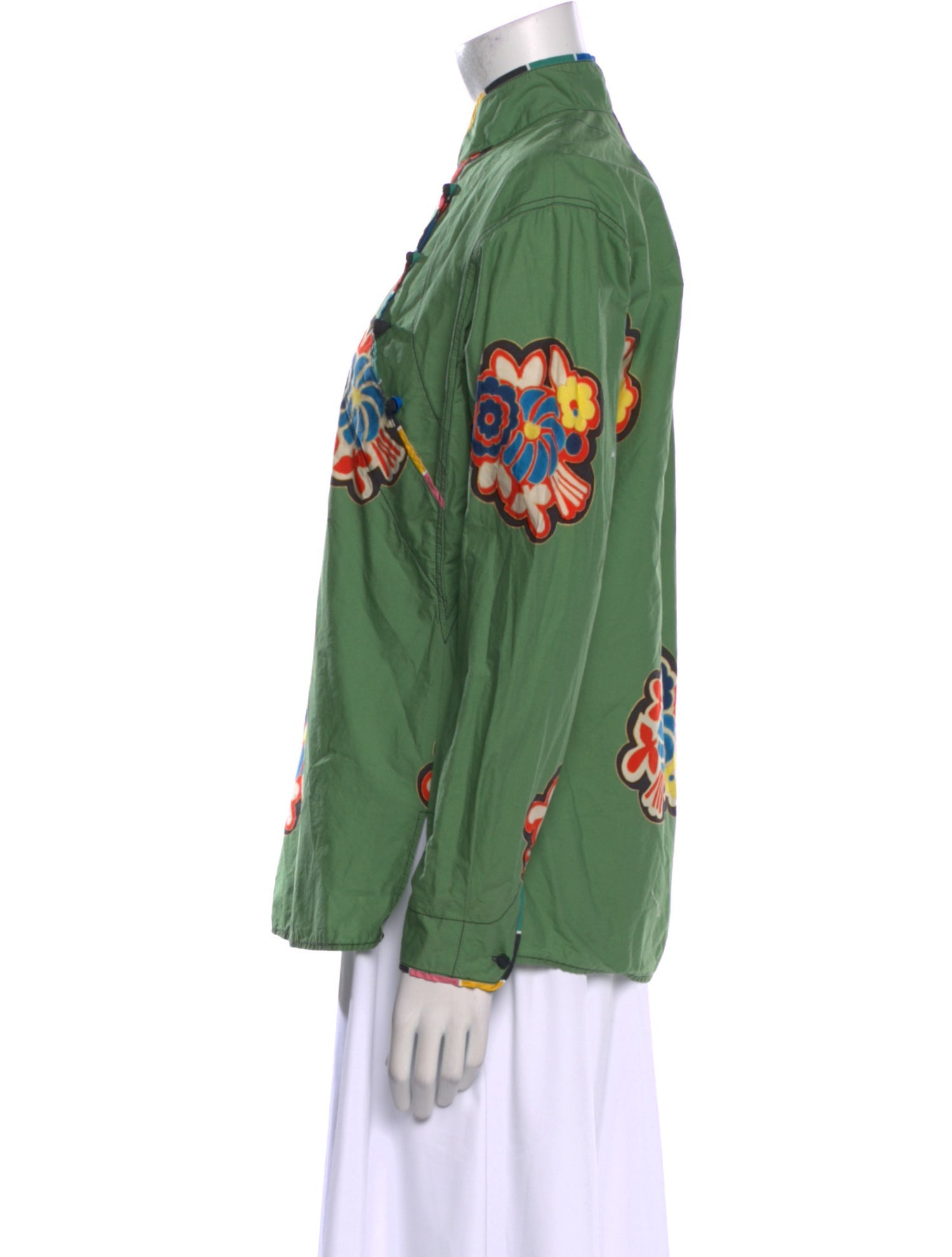 Philosophy di Lorenzo Serafini Floral Print Mock Neck Sweatshirt