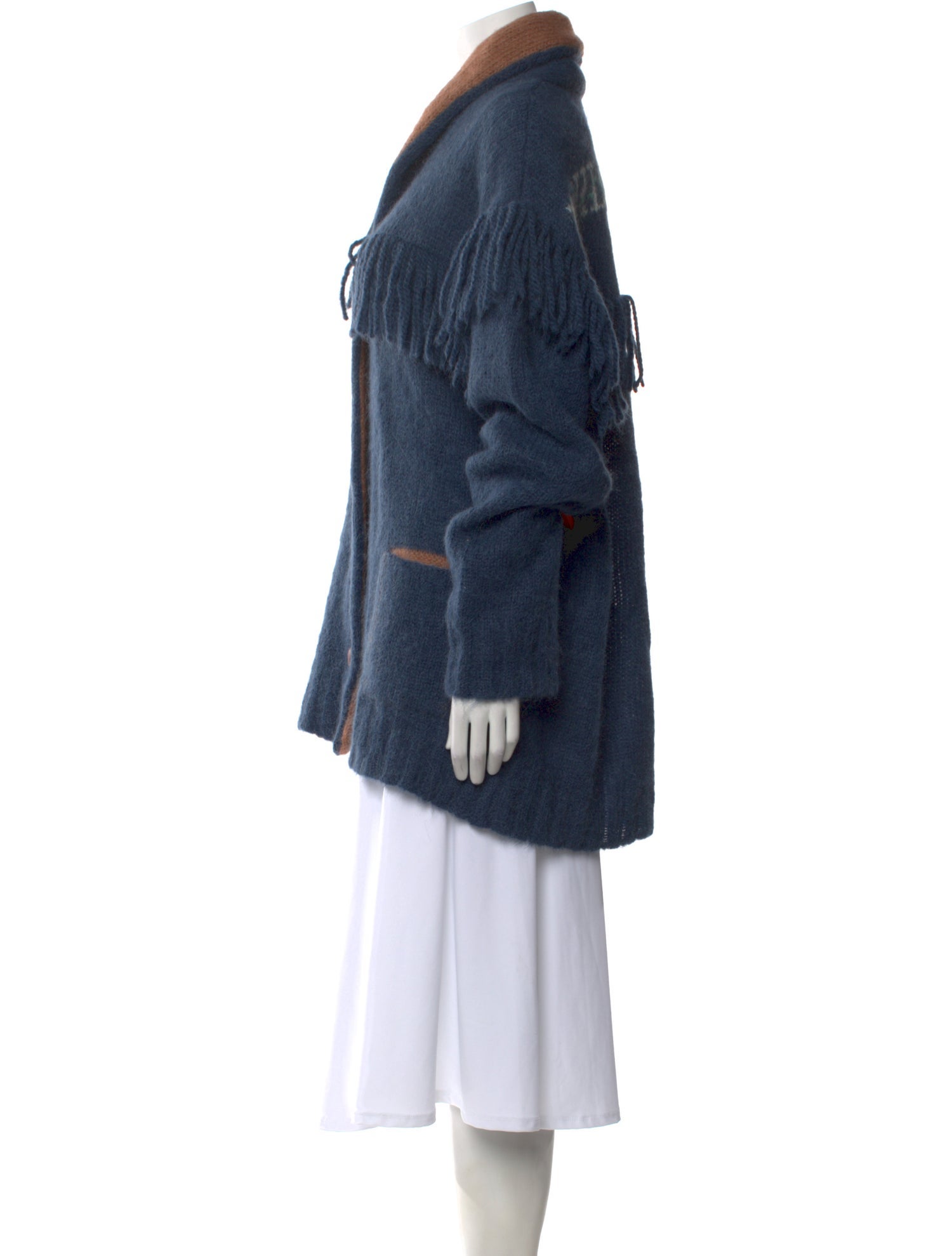 Philosophy di Lorenzo Serafini Colorblock Pattern V-Neck Sweater