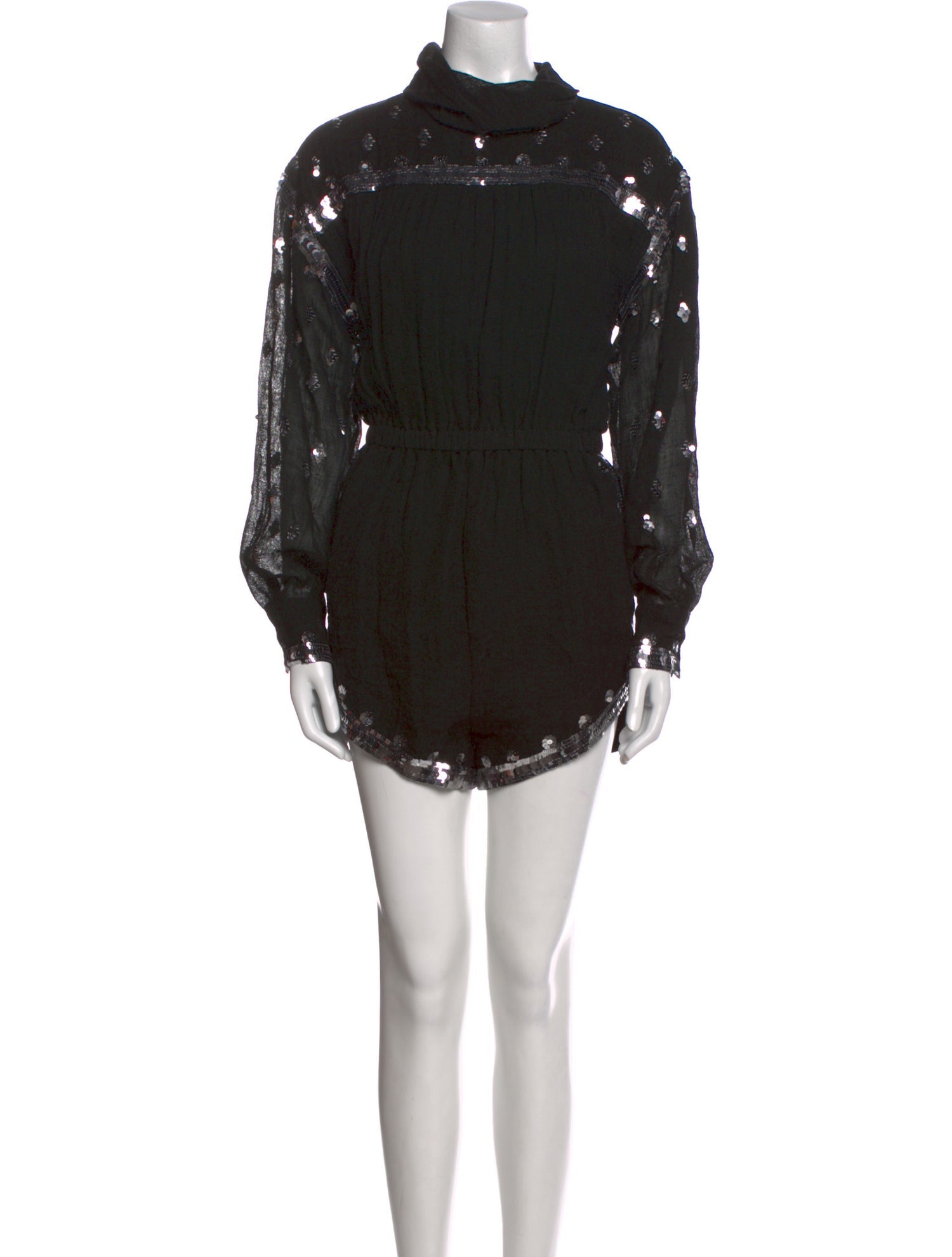 Philosophy di Lorenzo Serafini Linen Mock Neck Romper