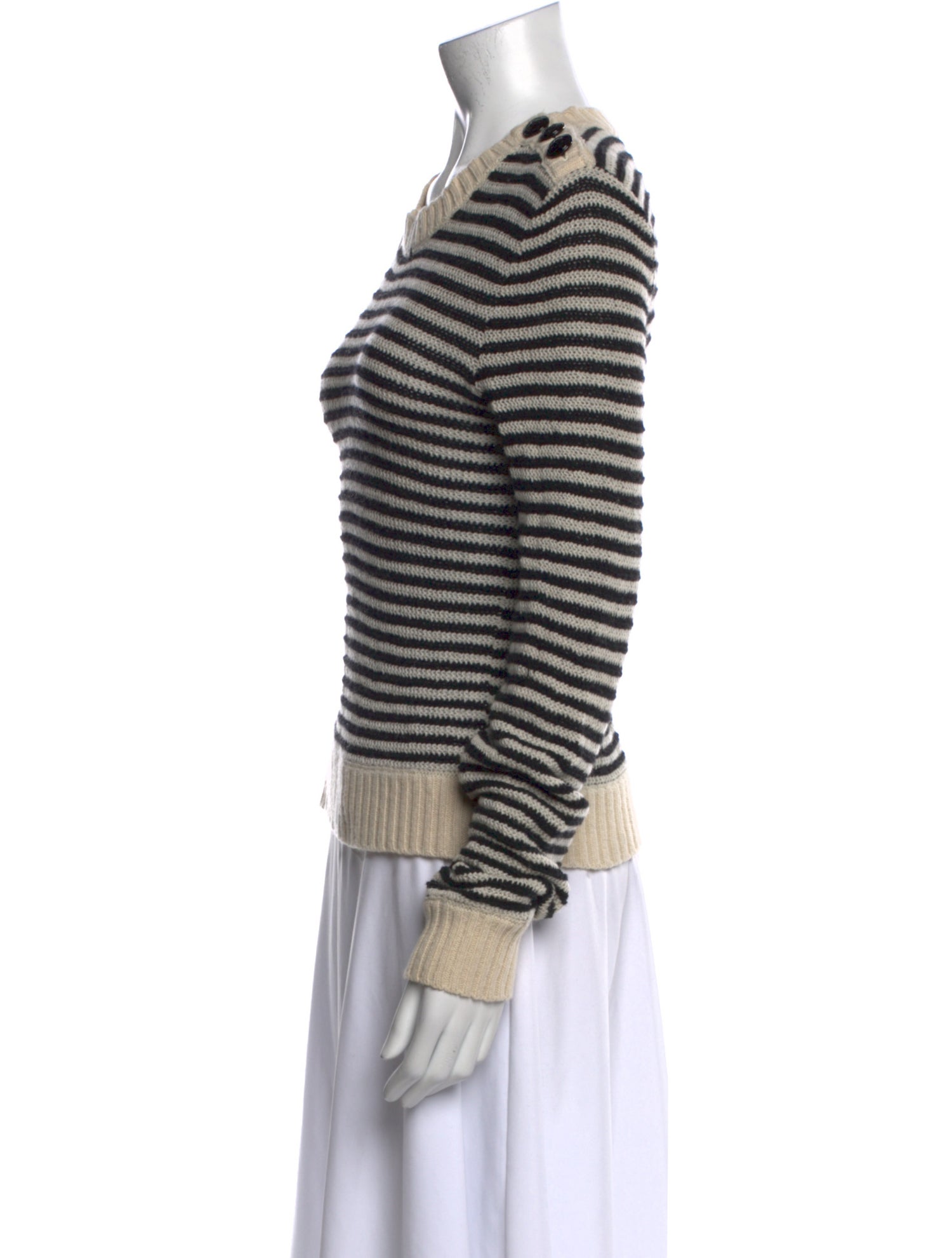 Philosophy di Lorenzo Serafini Striped Scoop Neck Sweater