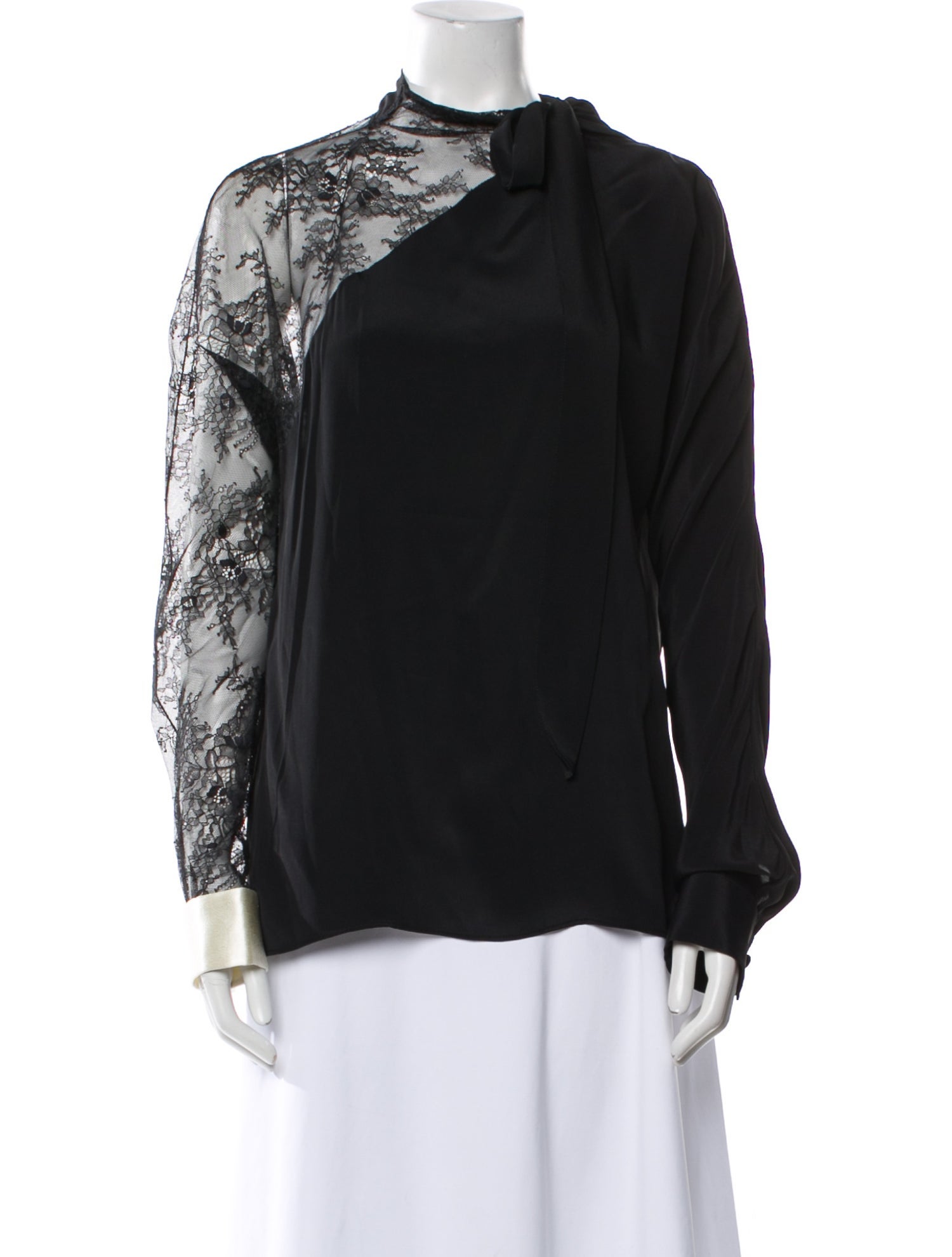 Philosophy di Lorenzo Serafini Mock Neck Long Sleeve Blouse