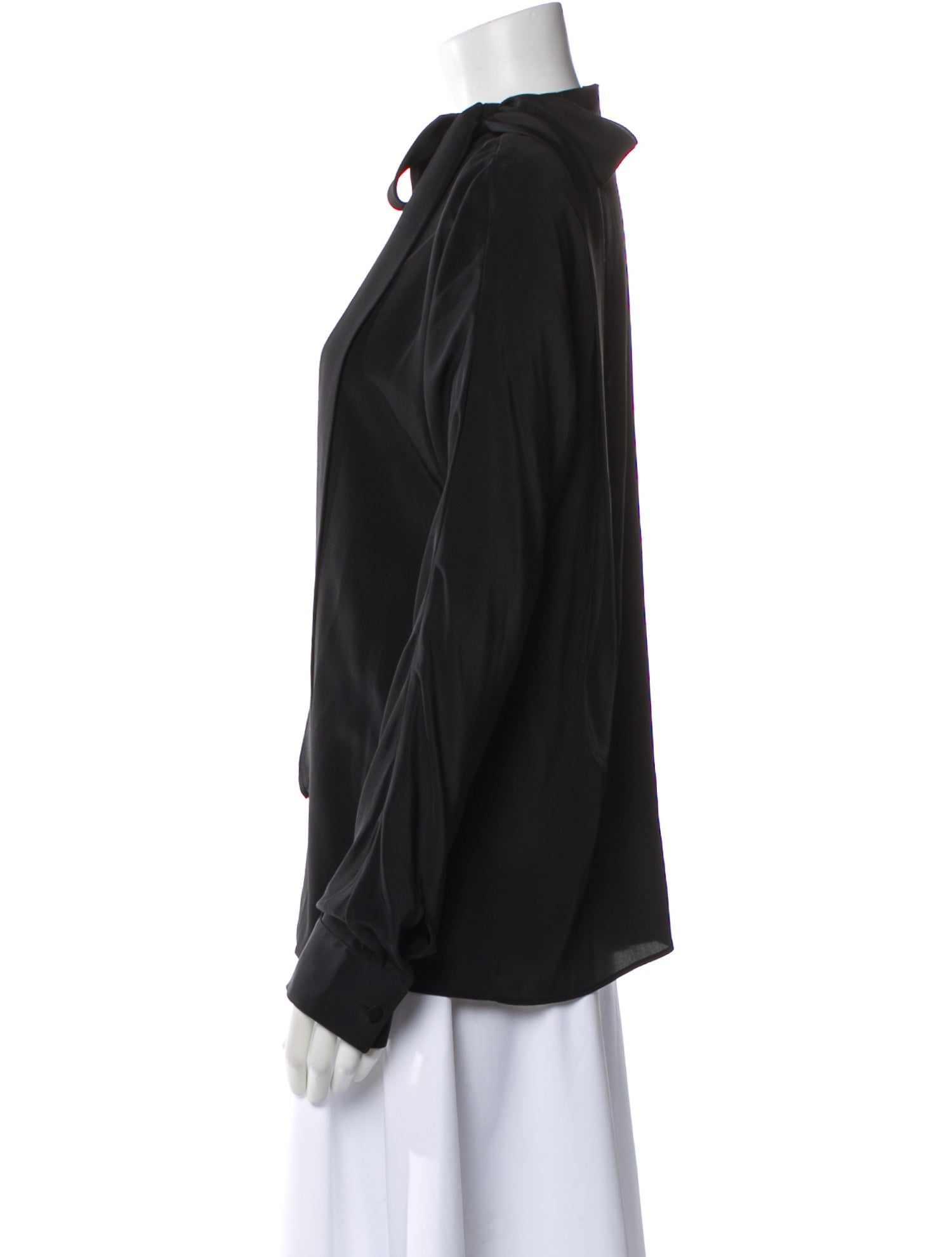 Philosophy di Lorenzo Serafini Mock Neck Long Sleeve Blouse