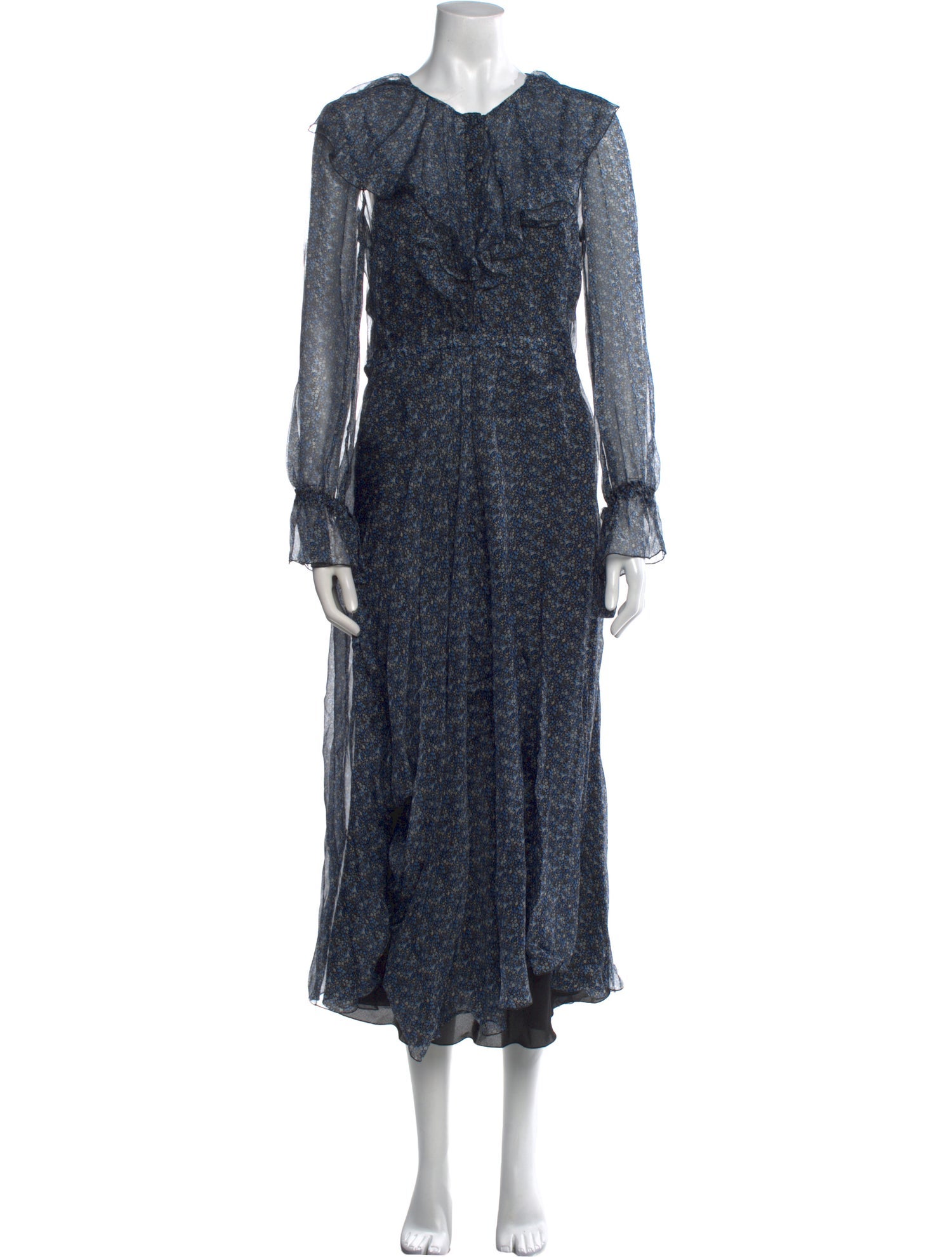 Philosophy di Lorenzo Serafini Scoop Neck Midi Length Dress