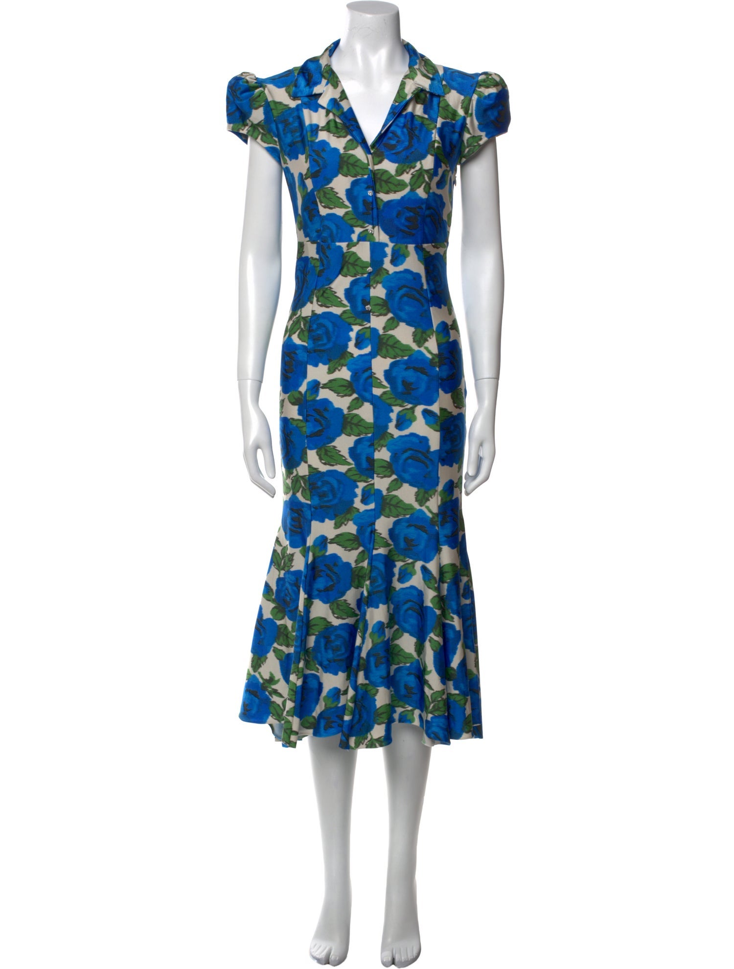 Philosophy di Lorenzo Serafini Floral Print Midi Length Dress