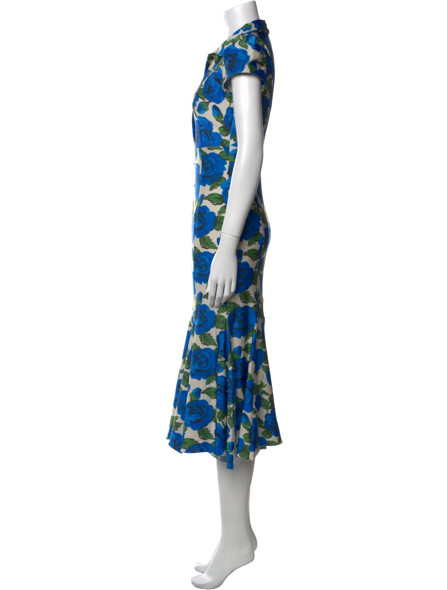 Philosophy di Lorenzo Serafini Floral Print Midi Length Dress