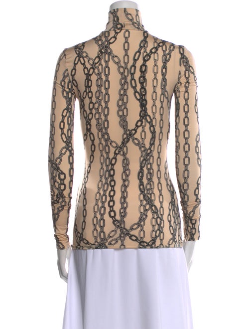 Philosophy di Lorenzo Serafini Animal Print Mock Neck Top