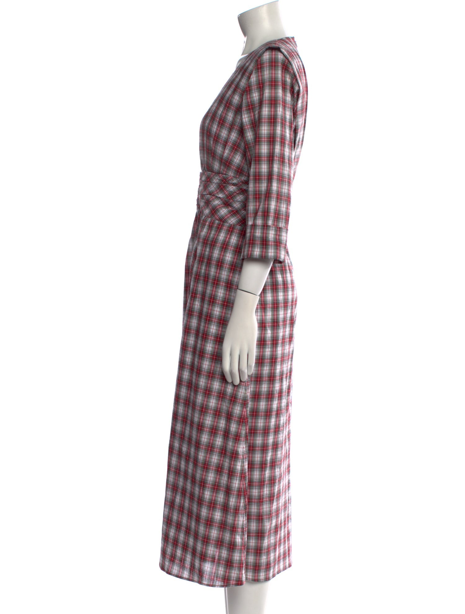 Philosophy di Lorenzo Serafini Plaid Print Long Dress w/ Tags