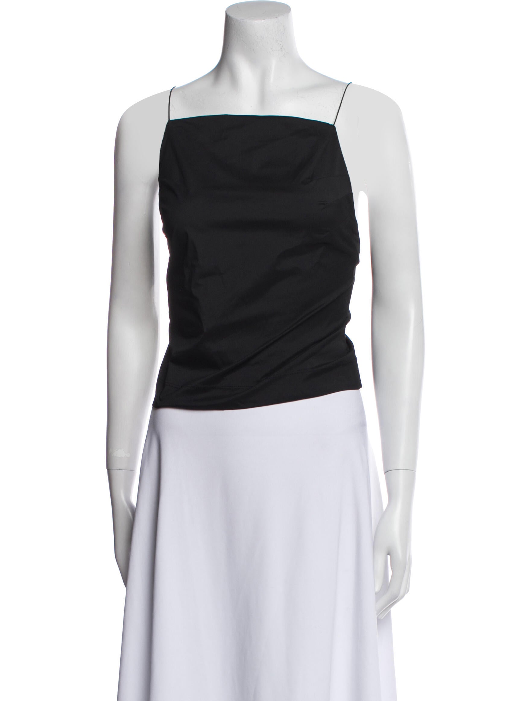 Philosophy di Lorenzo Serafini Square Neckline Sleeveless Crop Top
