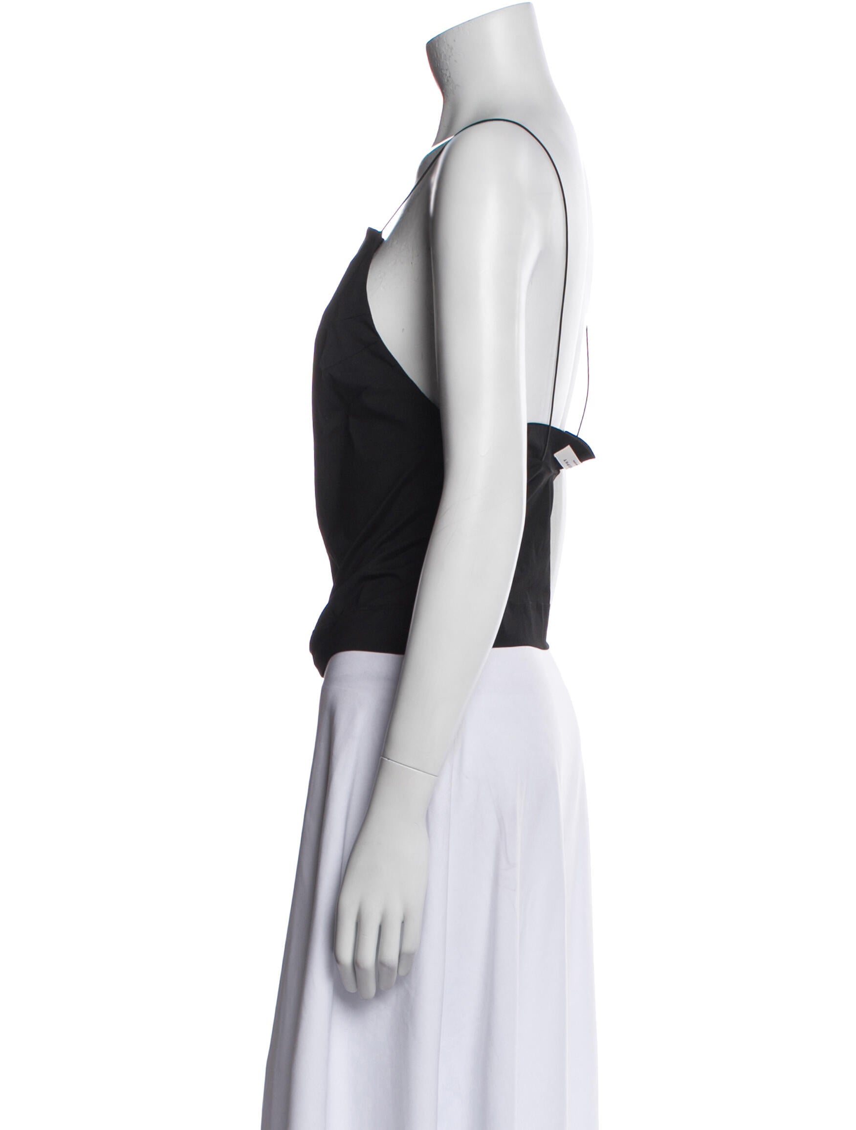 Philosophy di Lorenzo Serafini Square Neckline Sleeveless Crop Top