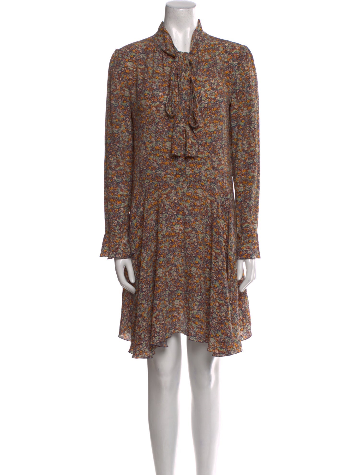 Philosophy di Lorenzo Serafini Silk Knee-Length Dress