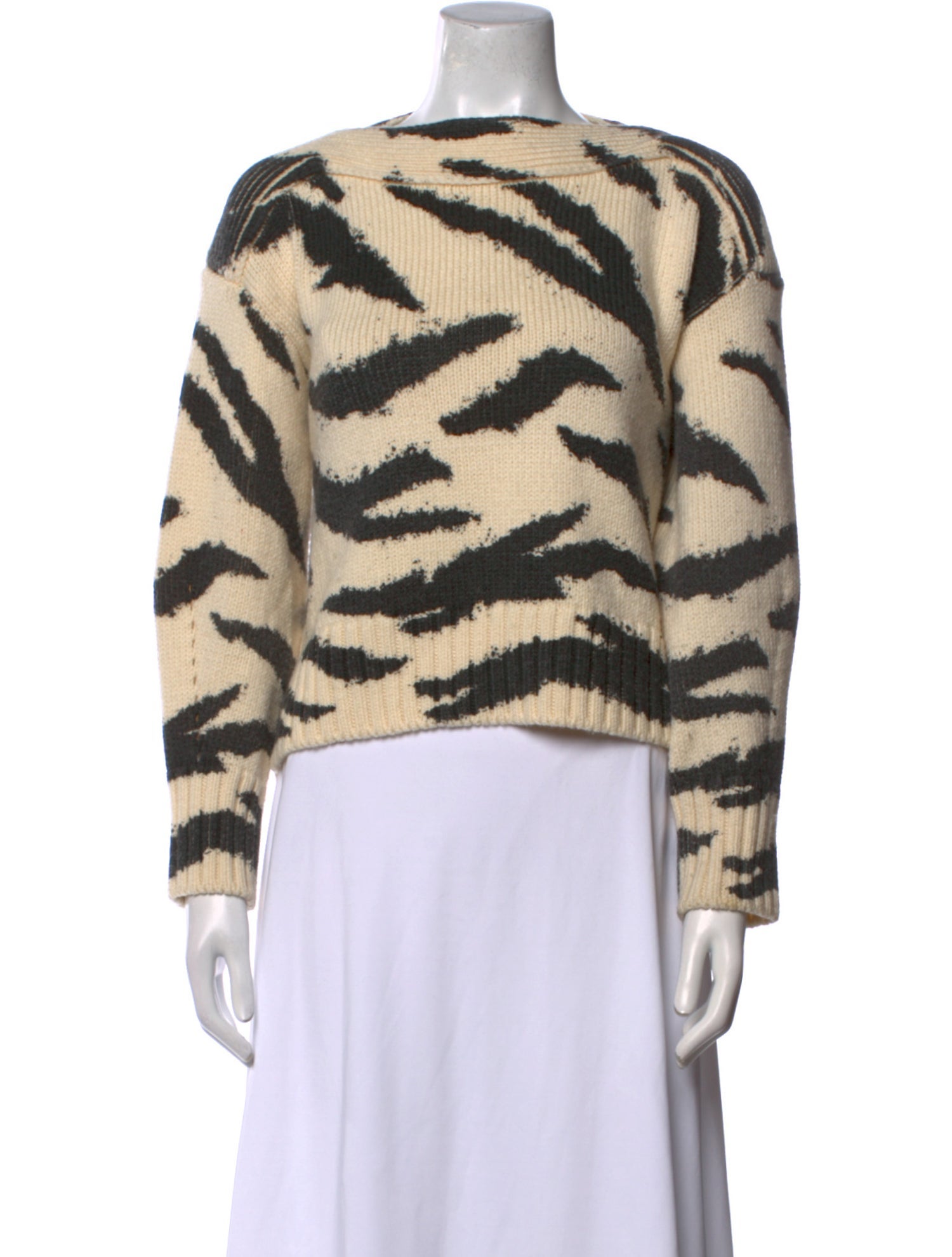 Philosophy di Lorenzo Serafini Wool Animal Print Sweater