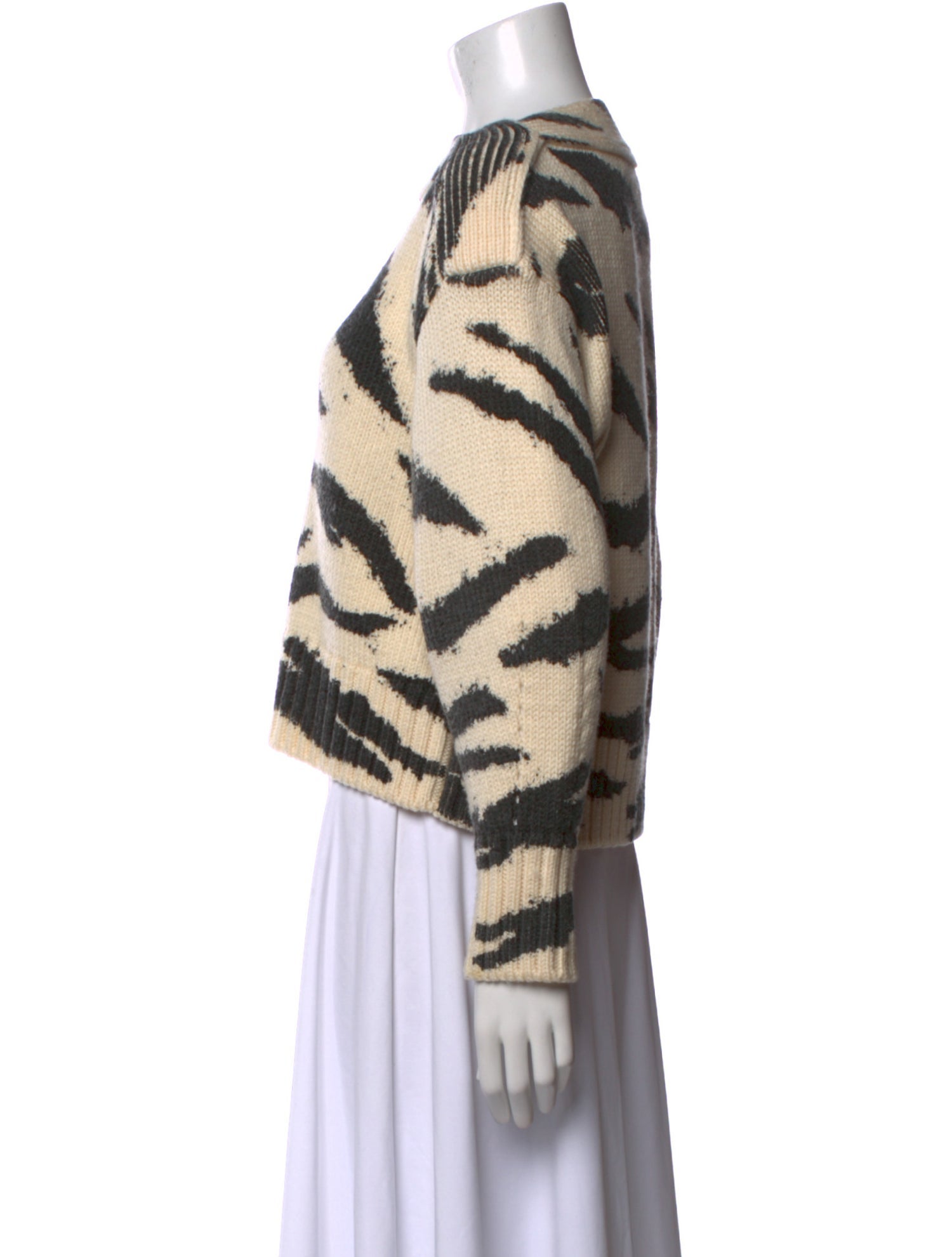 Philosophy di Lorenzo Serafini Wool Animal Print Sweater