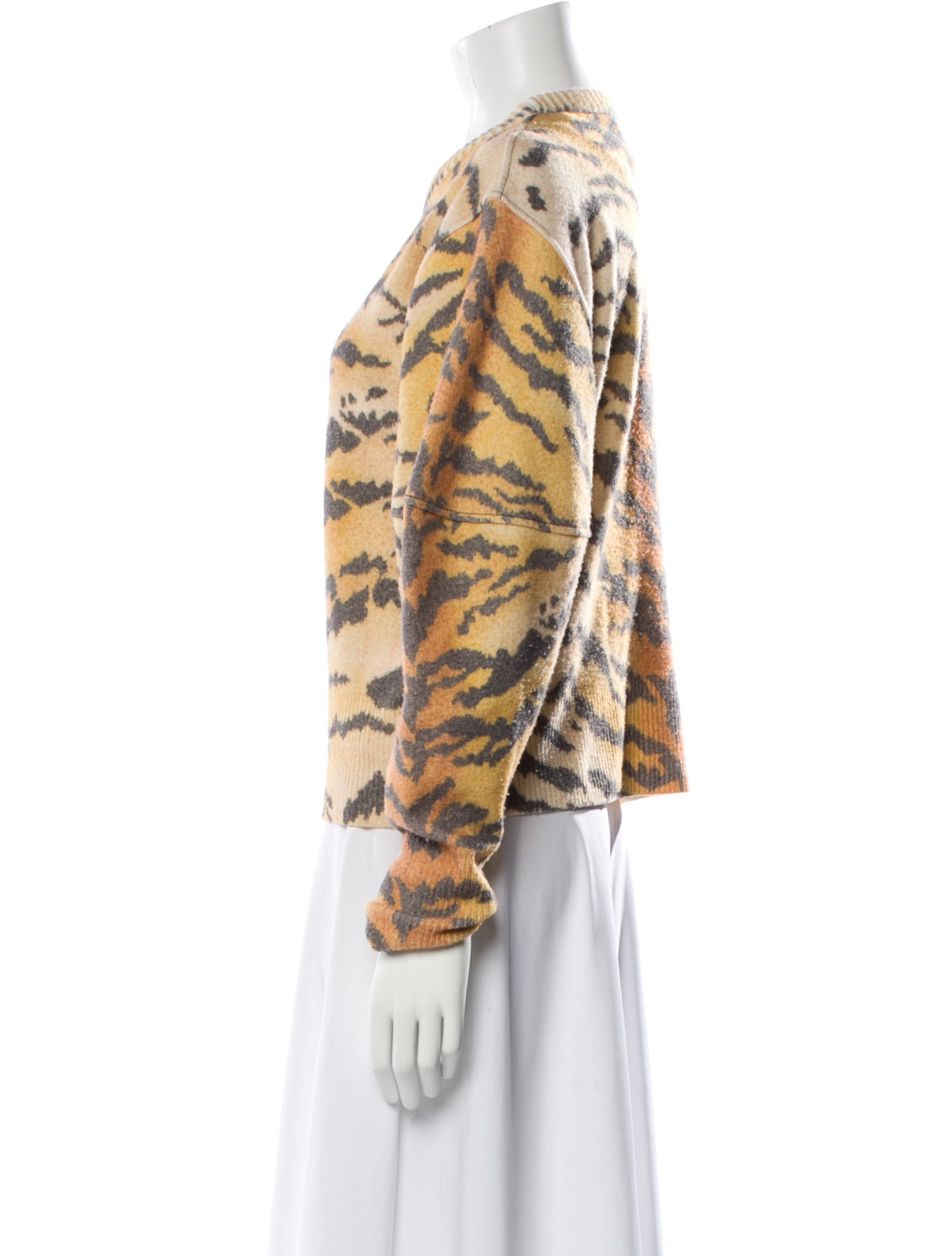 Philosophy di Lorenzo Serafini Virgin Wool Animal Print Sweater