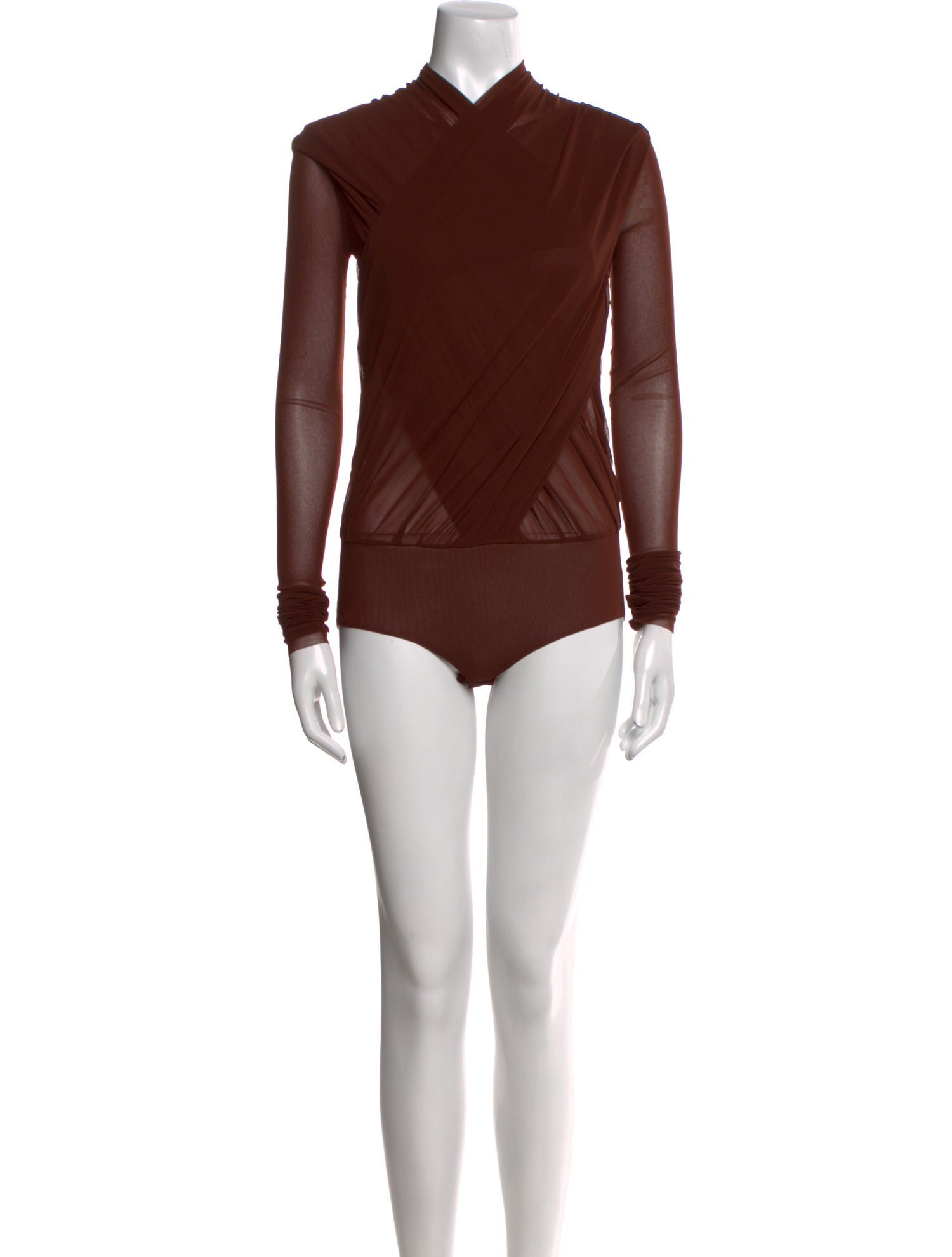 Philosophy di Lorenzo Serafini Mock Neck Long Sleeve Bodysuit w/ Tags