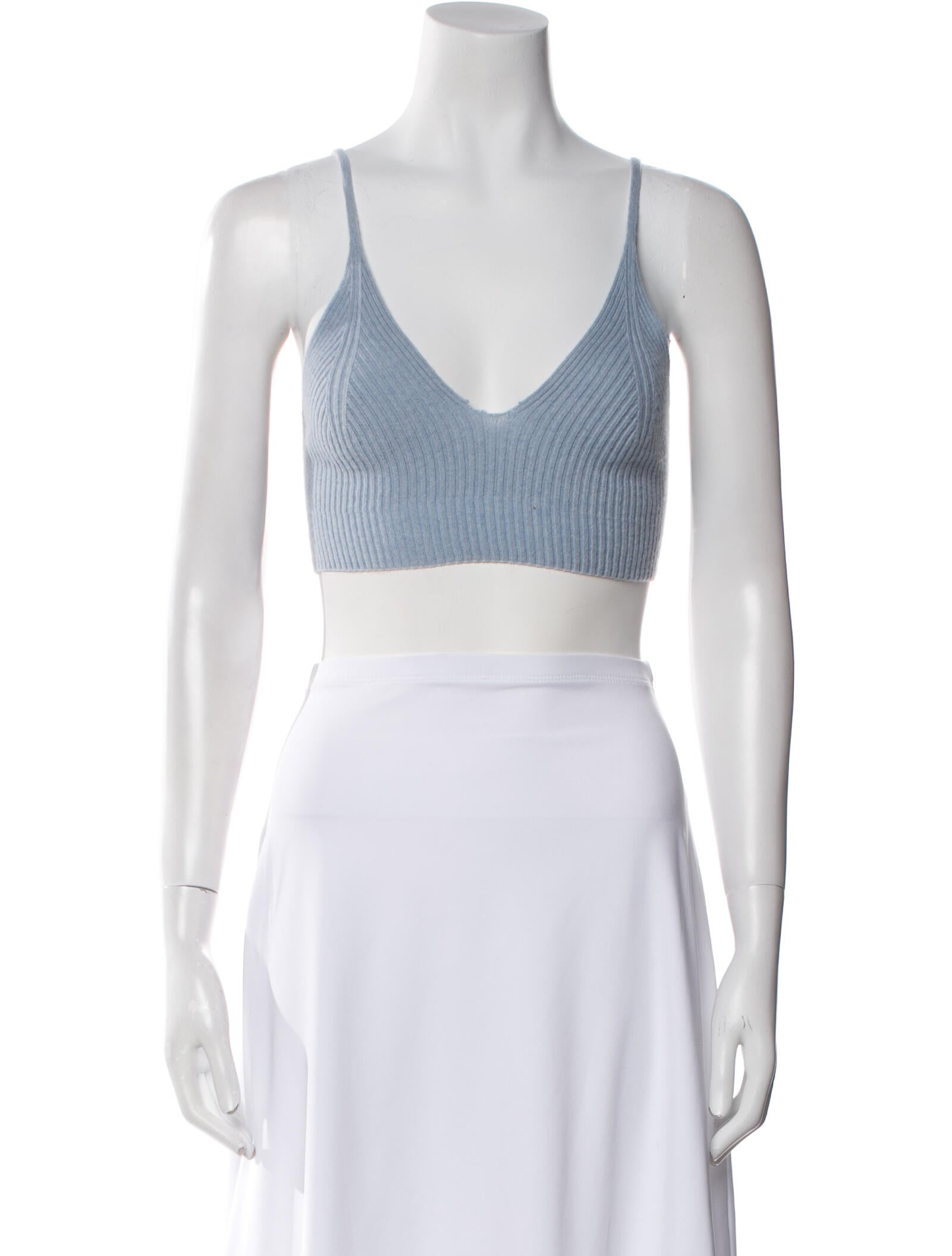 Philosophy di Lorenzo Serafini Cashmere V-Neck Crop Top w/ Tags