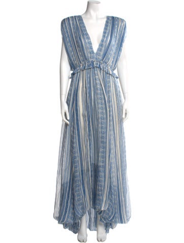 Pre-owned Philosophy Di Lorenzo Serafini Silk Long Dress W/ Tags