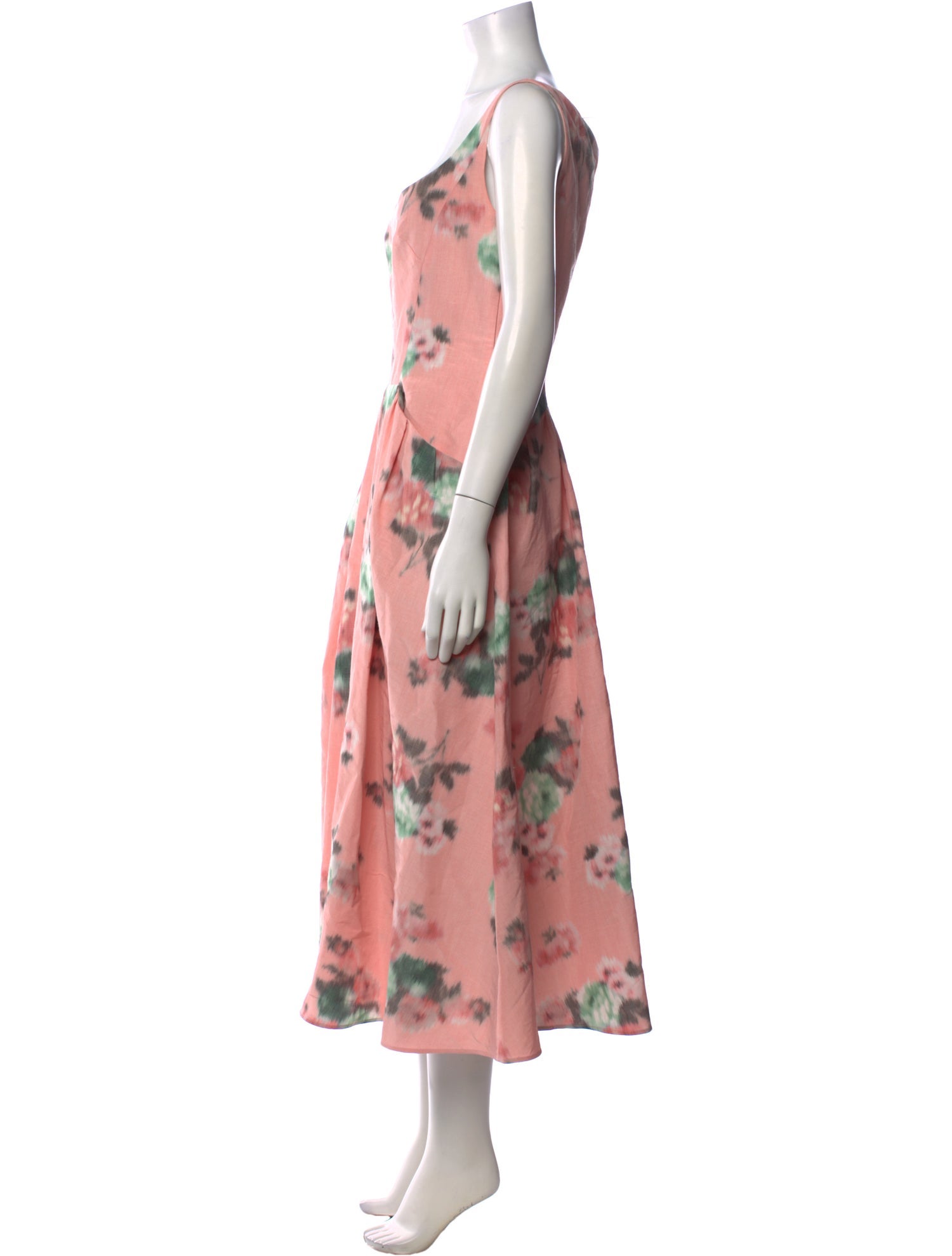 Philosophy di Lorenzo Serafini Linen Midi Length Dress w/ Tags