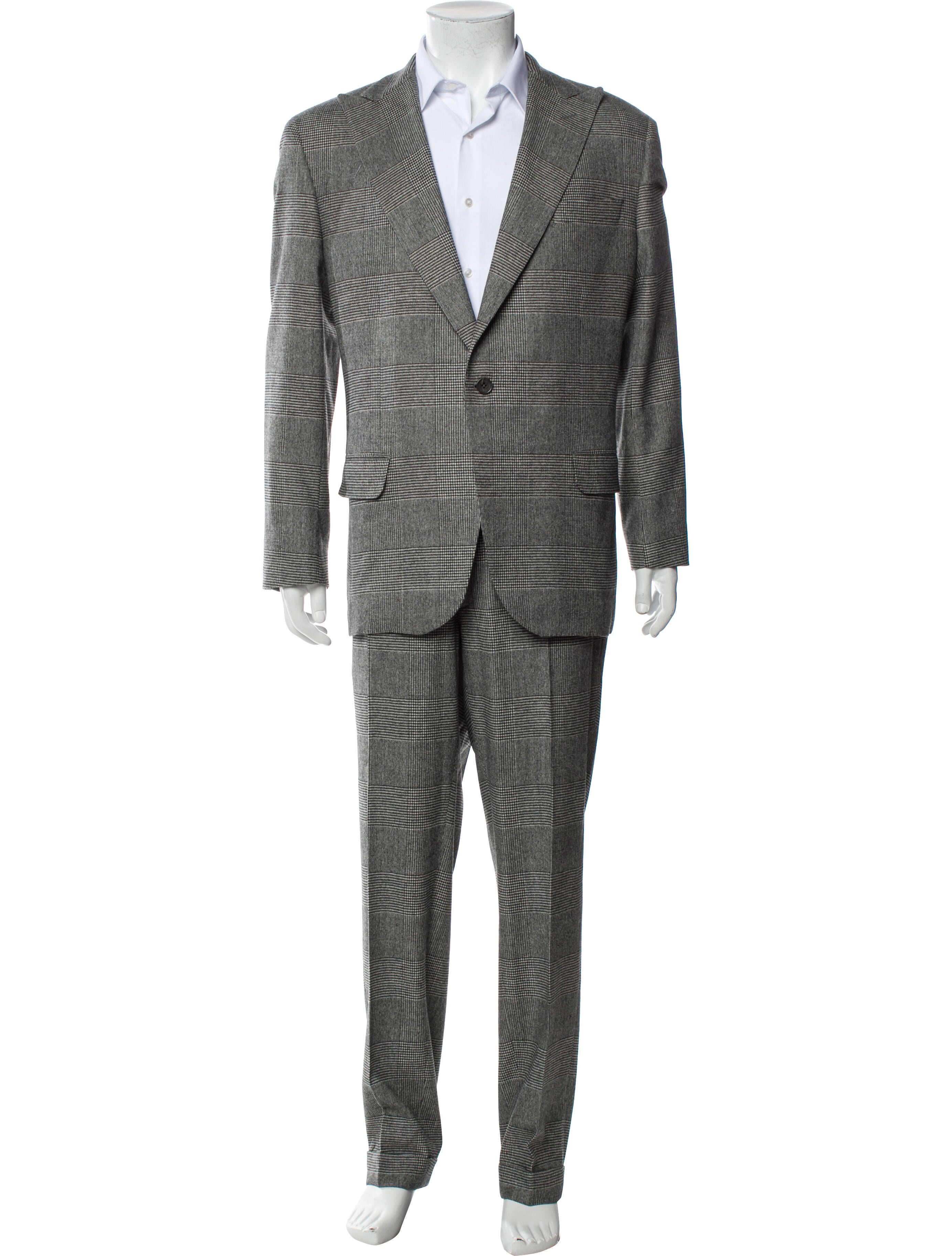 Phineas Cole Wool Plaid Print Two-Piece Suit