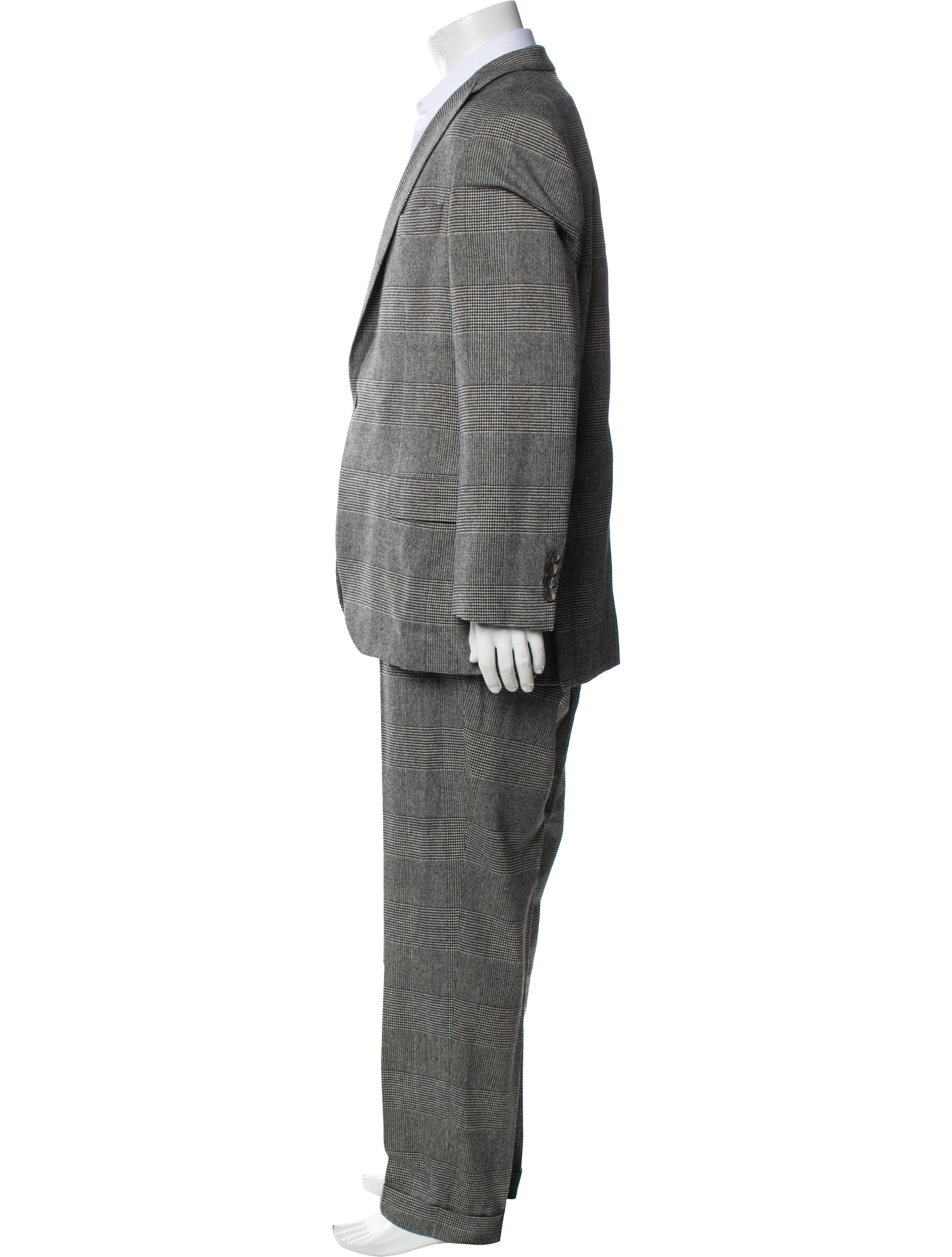 Phineas Cole Wool Plaid Print Two-Piece Suit