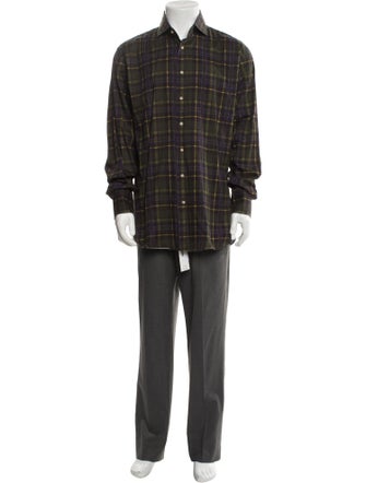 Phineas Cole Plaid Print Long Sleeve Shirt