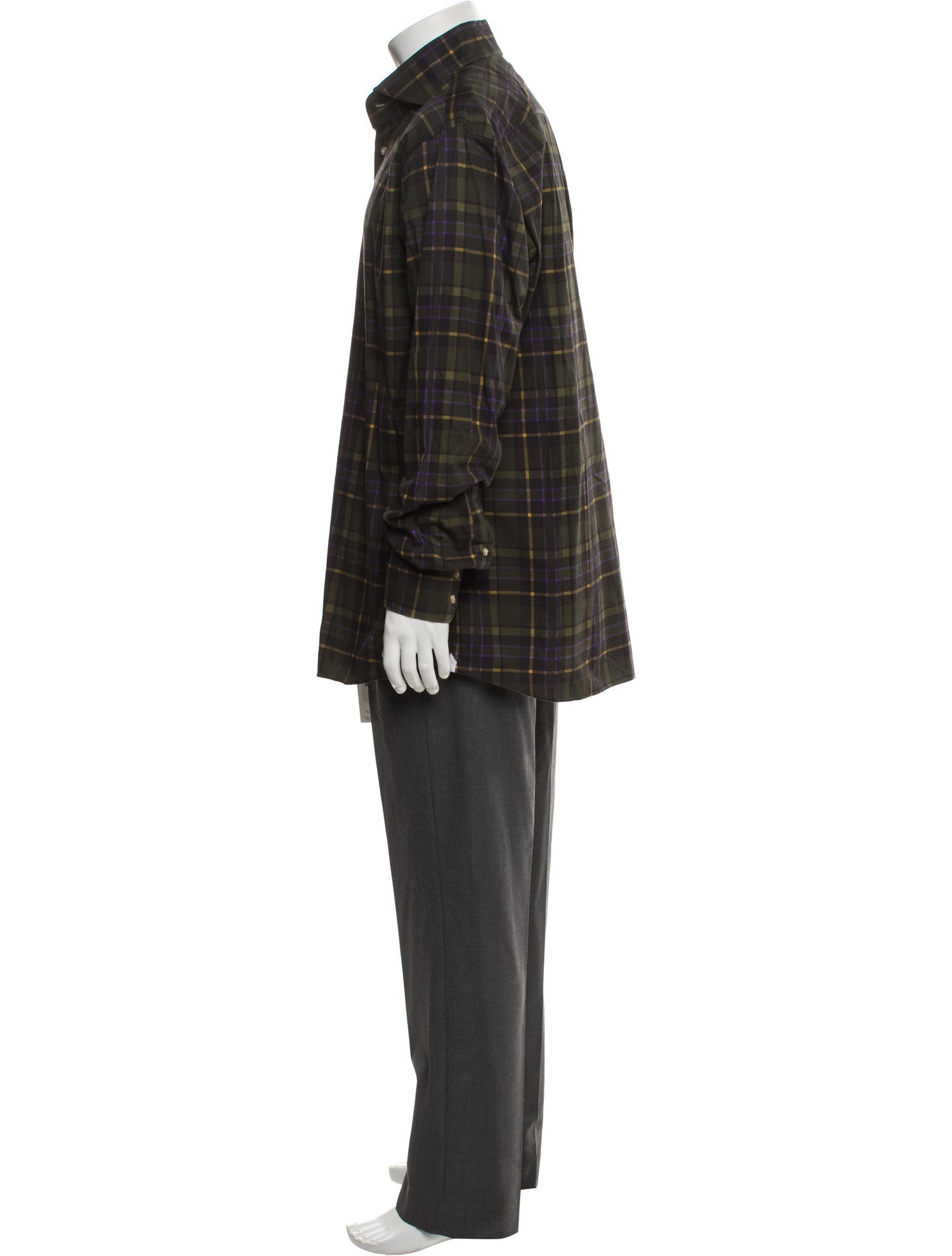 Phineas Cole Plaid Print Long Sleeve Shirt