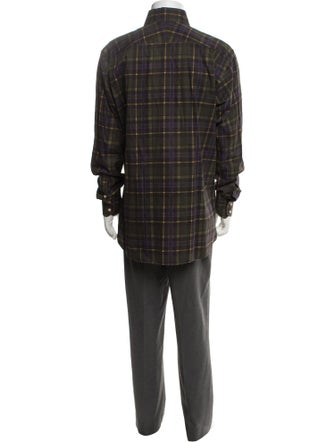Phineas Cole Plaid Print Long Sleeve Shirt