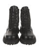 Phileo Leather Graphic Print Combat Boots