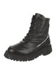 Phileo Leather Graphic Print Combat Boots