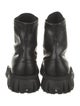 Phileo Leather Graphic Print Combat Boots