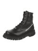 Phileo Leather Graphic Print Combat Boots