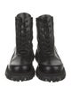 Phileo Leather Graphic Print Combat Boots
