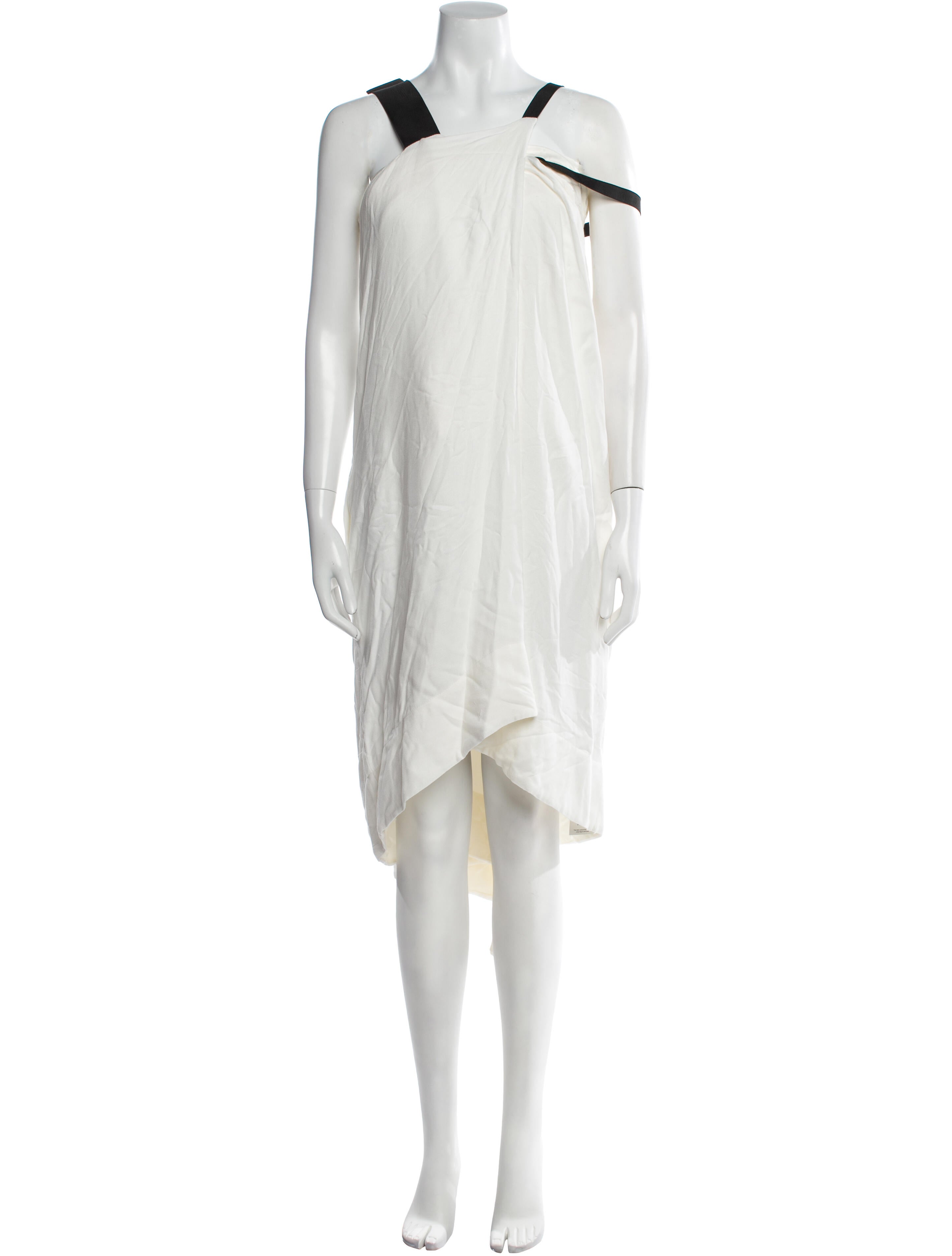 Phoebe English Square Neckline Midi Length Dress